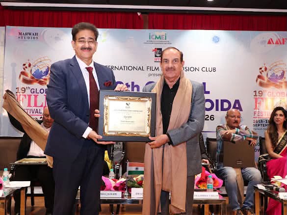 Mehul Kumar Honoured with Hindi Cinema Samman–Bhushan at 19th Global Film Festival Noida 2026
